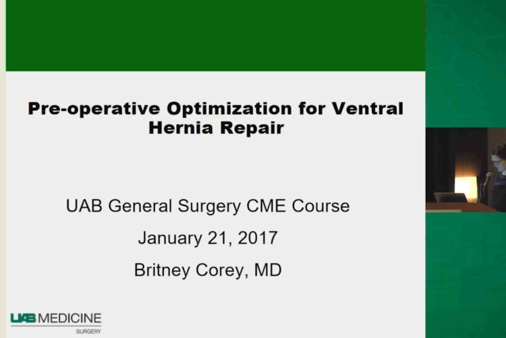 Pre-operative Optimization for Ventral Hernia Repair