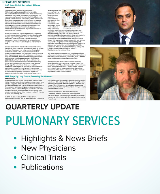 Pulmonary Quarterly Update