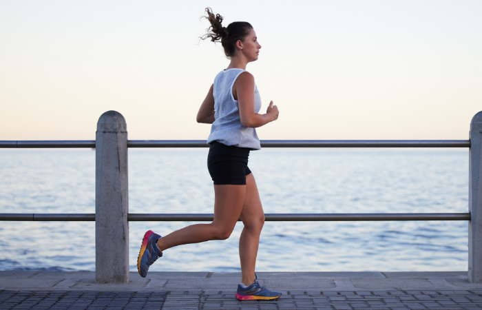 Endurance athlete running