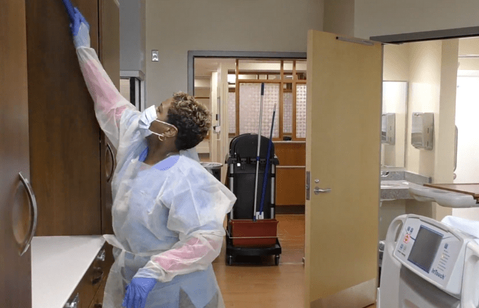 cleaning staff at UAB Medicine