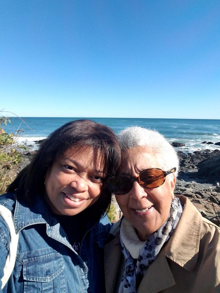 Francine Walton, Community Outreach & Engagement’s Program Director, and her mother, Marcia Walton, on a trip to Maine in the fall