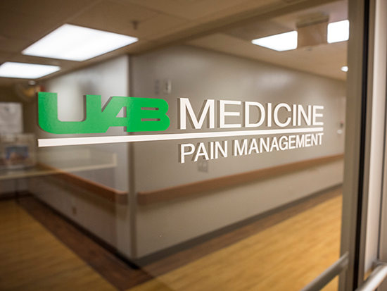 UAB Medicine Pain Management sign