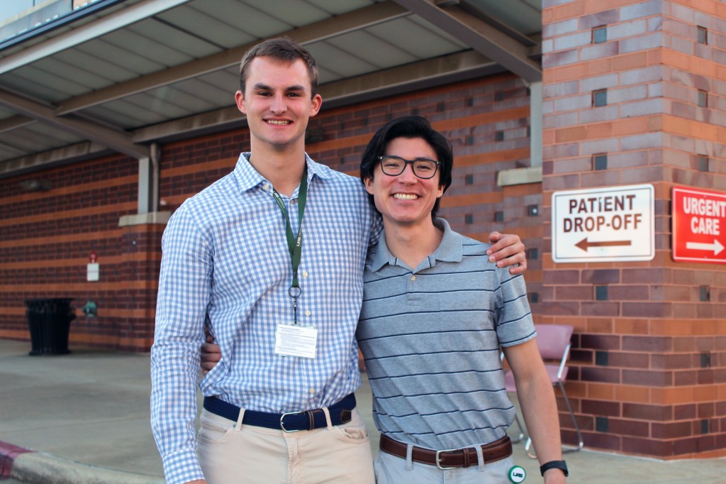 Albert Schweitzer Fellowship program 2023-24 participants and second-year UAB medical students Josiah Perry and Paul Jones