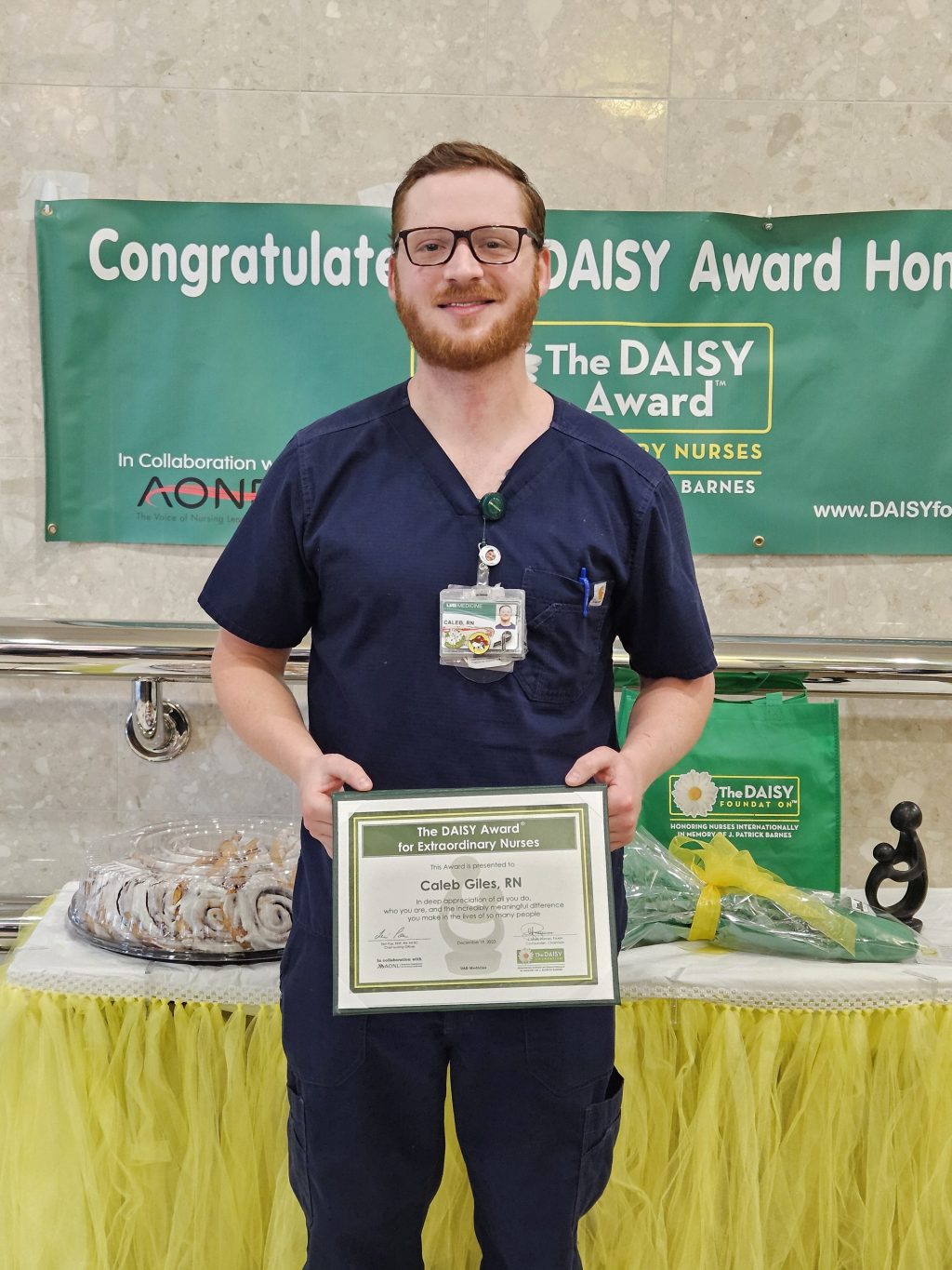  DAISY Winner – Caleb Giles, RN