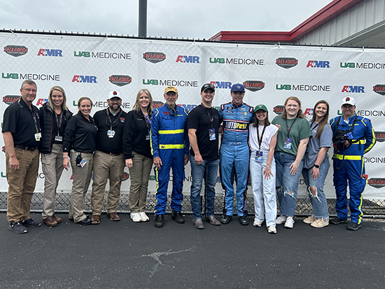 Not all heroes wear capes: Race car driver honored UAB care team during race weekend