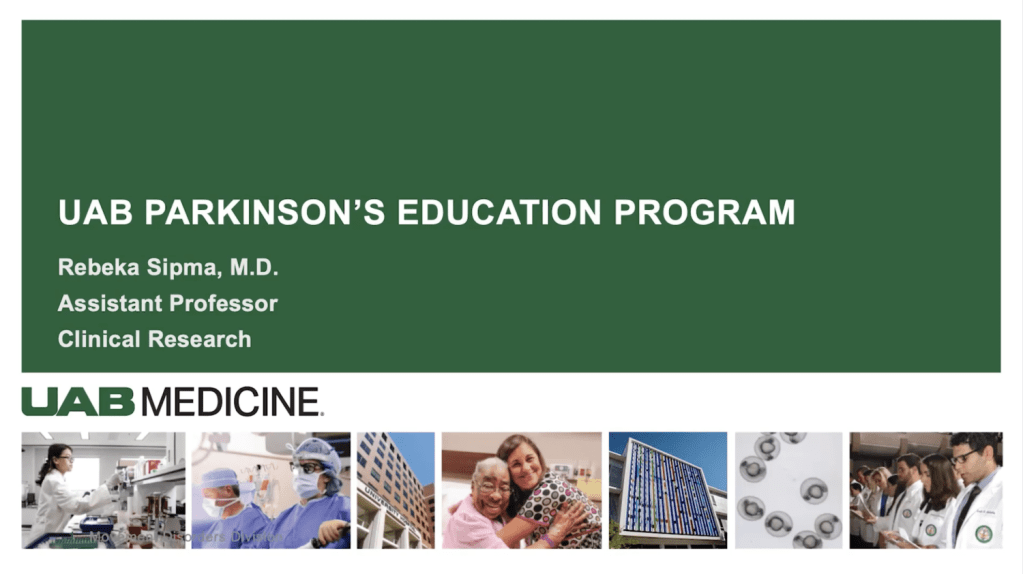 UAB Parkinson's Education Program | Rebeka Sipma, M.D.