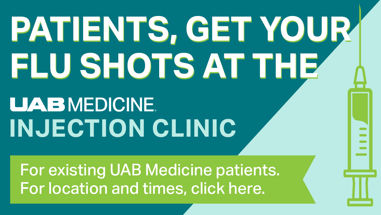 Flu Shot information for UAB Medicine