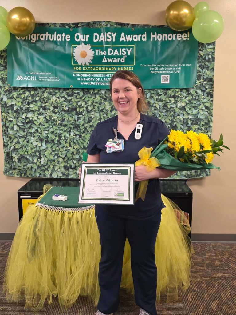 UAB Hospital DAISY winner Kathryn Glick, RN