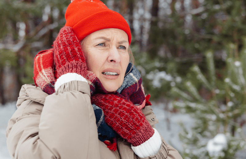 Ear pain and cold weather