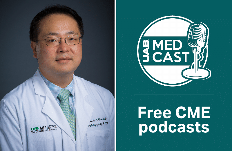 Image of Dr. Cho's headshot with the MedCast logo.