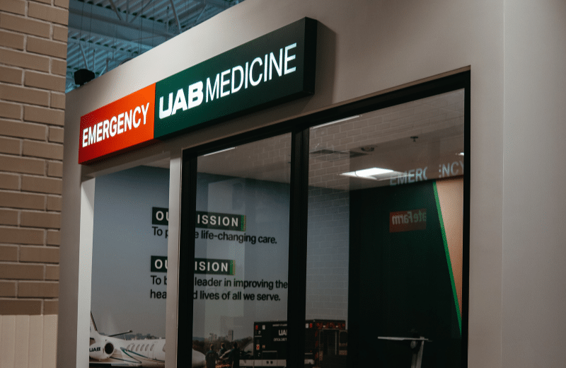 exterior of UAB Medicine Emergency Department Classroom at McWane Economic Education Center