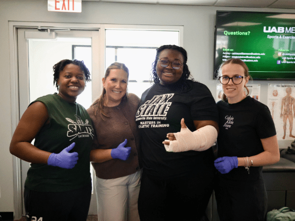 Ashley Williamson, MSHA, LAT, ATC teaching at the AT Lecture & Lab Series