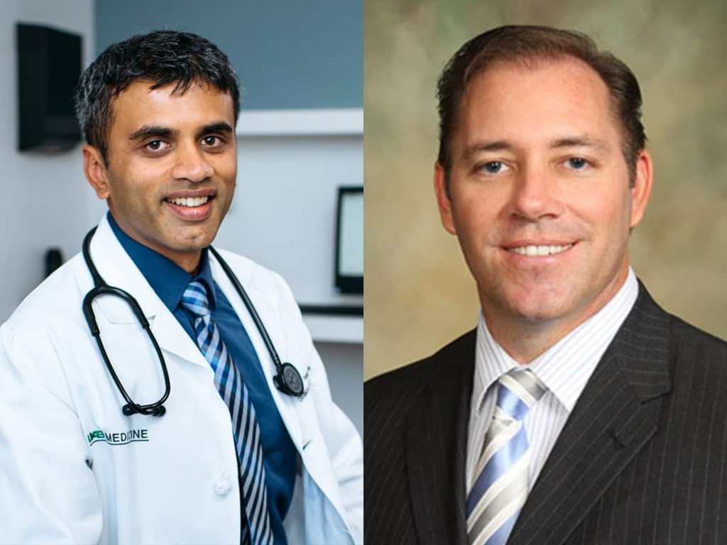 Co-principal investigators Pankaj Arora, M.D., and Larry Hearld, Ph.D.