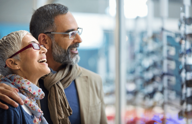 Older couple with glasses